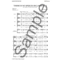 James Whitbourn: There Is No Speech Or Language