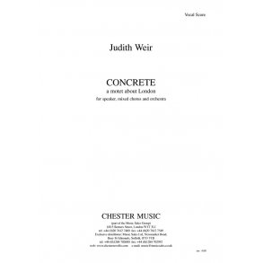 Judith Weir: Concrete - A Motet About London (Vocal Score)