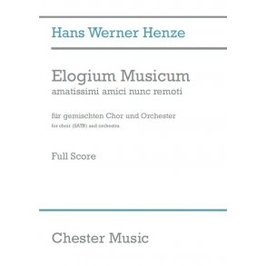 Hans Werner Henze: Elogium Musicum (Full Score)