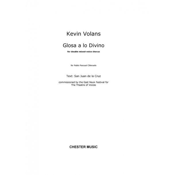 Kevin Volans: Glosa a lo Divino