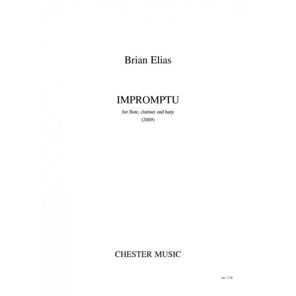 Brian Elias: Impromptu - Flute/Clarinet/Harp