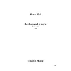 Simon Holt: The Sharp End Of Night (Violin)