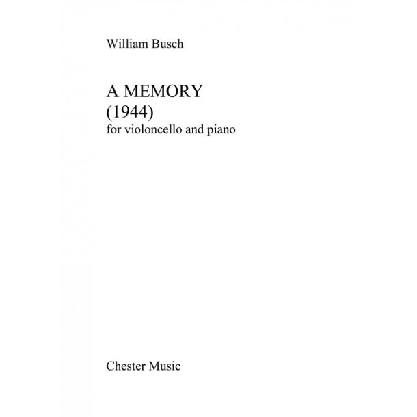 William Busch: A Memory