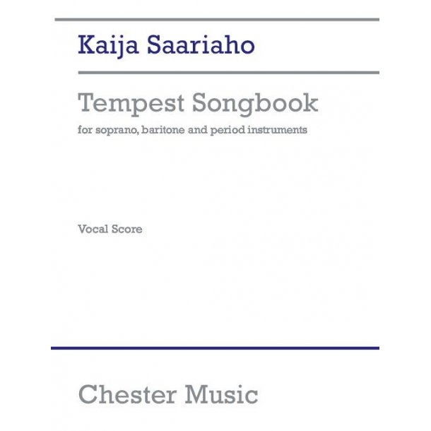 Kaija Saariaho: Tempest Songbook (Vocal Score)