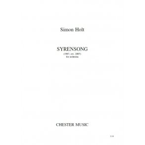 Simon Holt: Syrensong (Study Score)