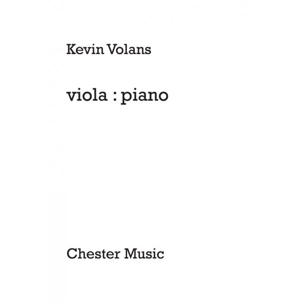 Kevin Volans: viola:piano