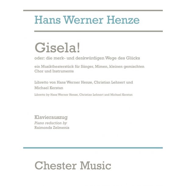 Hans Werner Henze: Gisela! (Vocal Score)