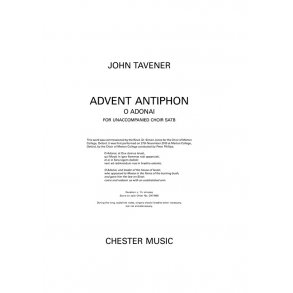 John Tavener: Advent Antiphon - O Adonai