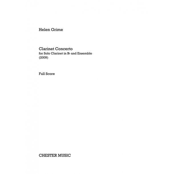 Helen Grime: Clarinet Concerto (Score)
