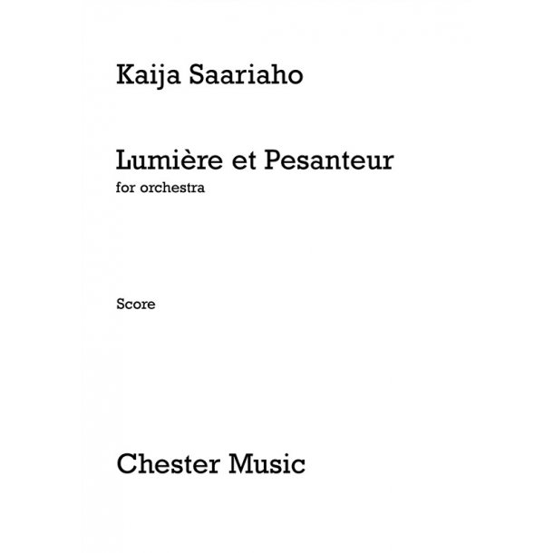 Kaija Saariaho: Lumire et Pesanteur