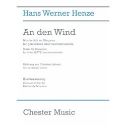 Hans Werner Henze: An Den Wind (Vocal Score)