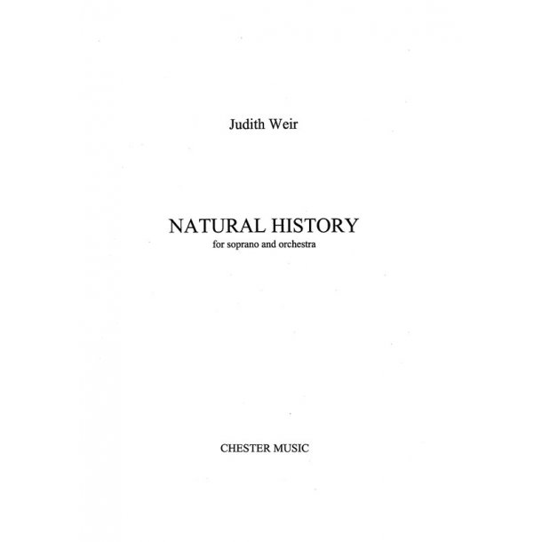 Judith Weir: Natural History