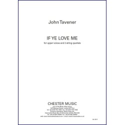 John Tavener: If Ye Love Me (Full Score)