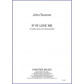 John Tavener: If Ye Love Me (Full Score)