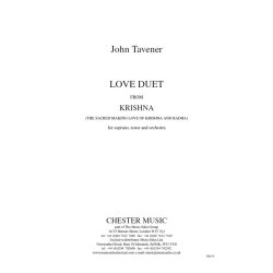 John Tavener: Love Duet From Krishna (Full Score)