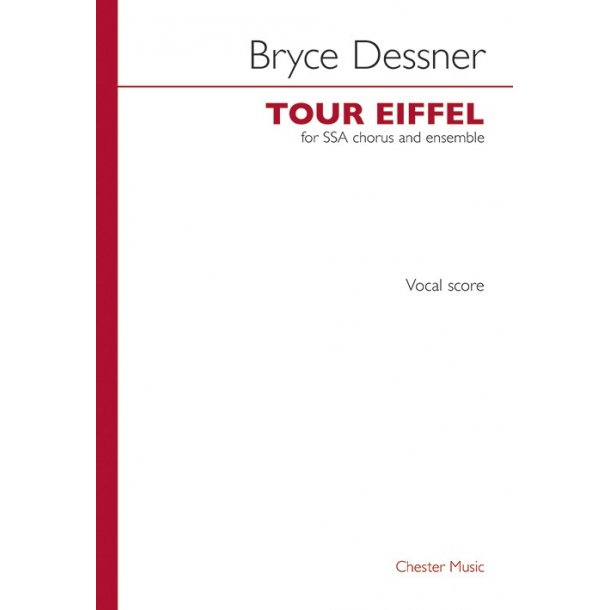 Bryce Dessner: Tour Eiffel (Vocal Score)