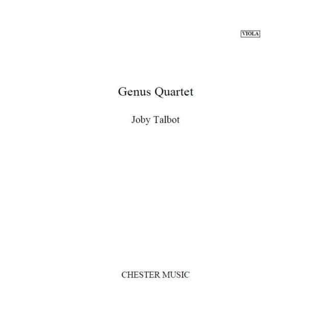 Joby Talbot: Genus Quartet (Parts)