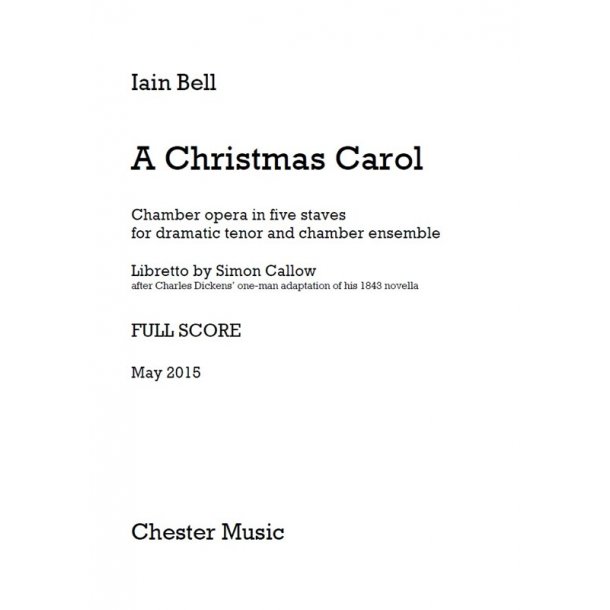 Iain Bell: A Christmas Carol (Full Score)