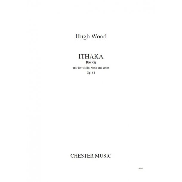Hugh Wood: Ithaka - Trio For Violin, Viola And Cello (Score)