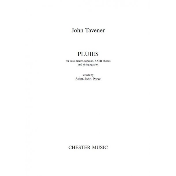 John Tavener: Pluies (Full Score)