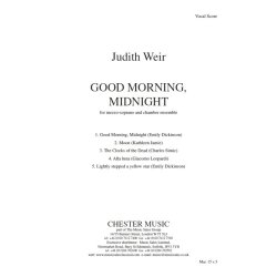 Judith Weir: Good Morning, Midnight (Vocal Score)
