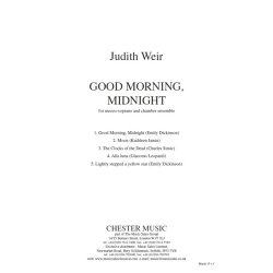 Judith Weir: Good Morning, Midnight (Study Score)