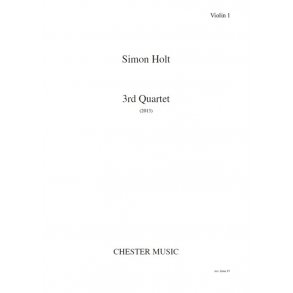 Simon Holt: 3rd Quartet (Parts)