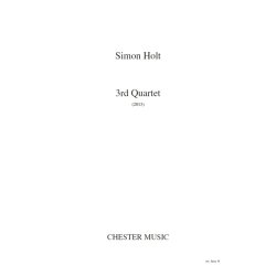 Simon Holt: 3rd Quartet (Score)