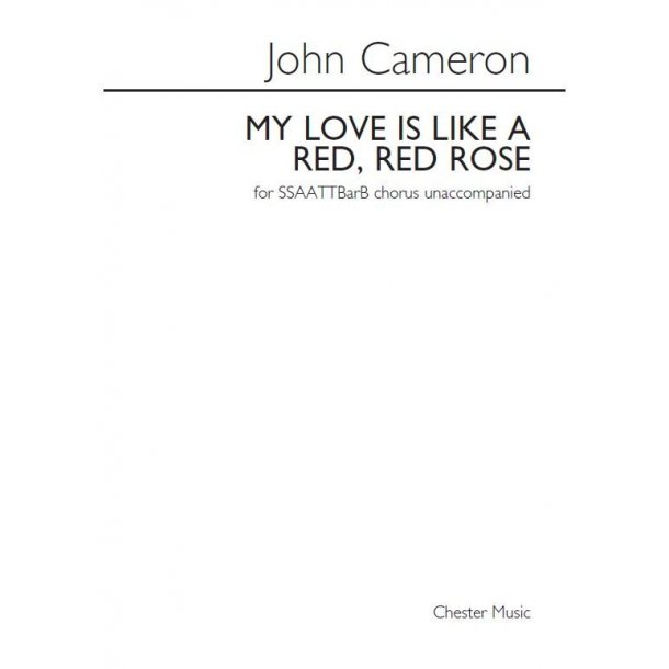 John Cameron: My Love Is Like A Red, Red Rose