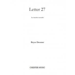 Bryce Dessner: Letter 27 (Score/Parts)