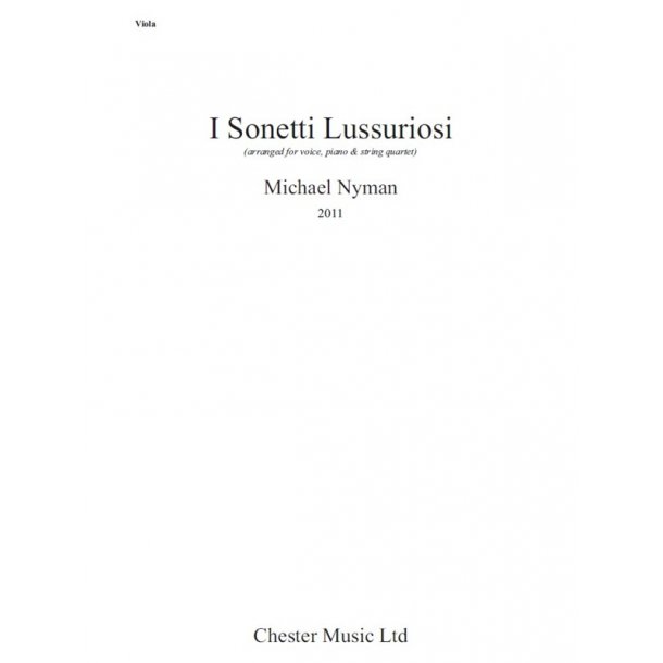 Michael Nyman: I Sonetti Lussuriosi (Parts)