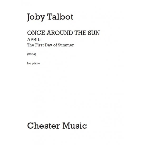 Joby Talbot: April - The First Day of Summer (Solo Piano Version)