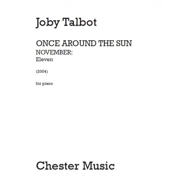 Joby Talbot: November - Eleven (Solo Piano Version)