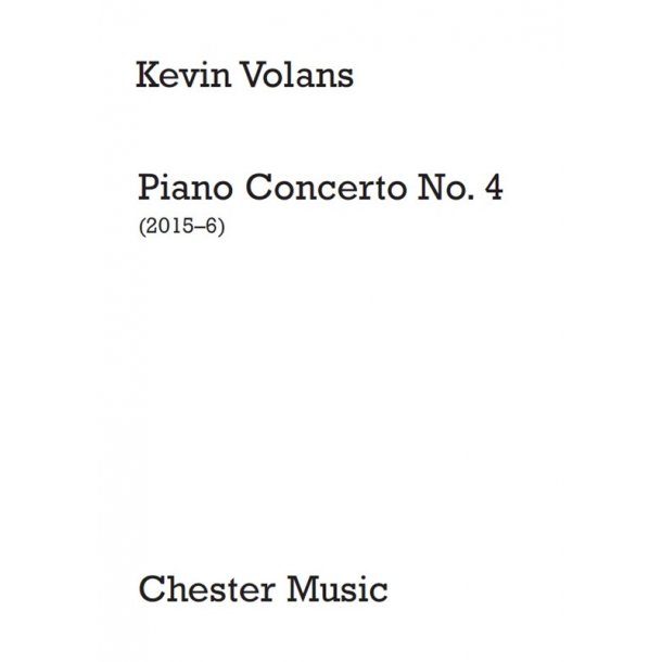 Kevin Volans: Piano Concerto No.4