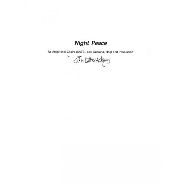 John Luther Adams: Night Peace