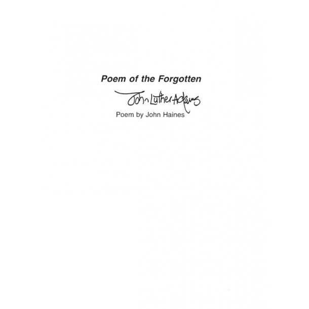 John Luther Adams: Poem Of The Forgotten