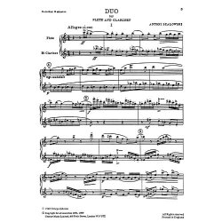 Antoni Szalowski: Duo For Flute and Clarinet