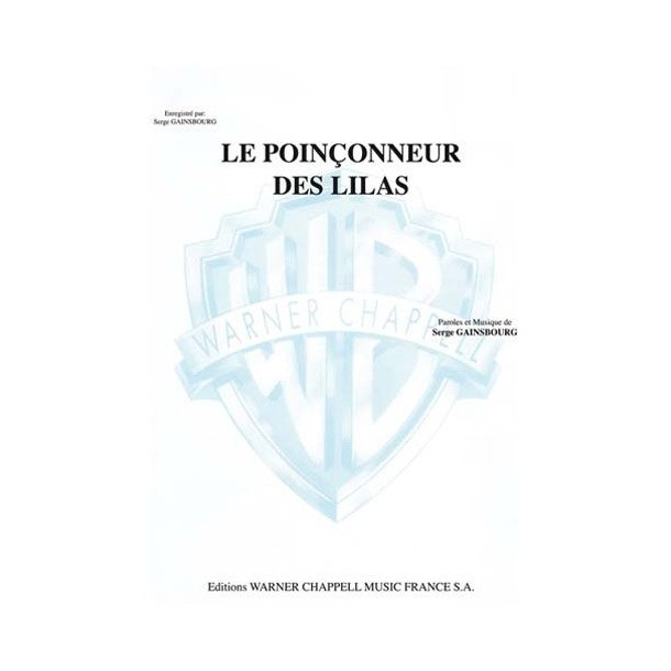 Serge Gainsbourg: Le Poin&ccedil;onneur des Lilas