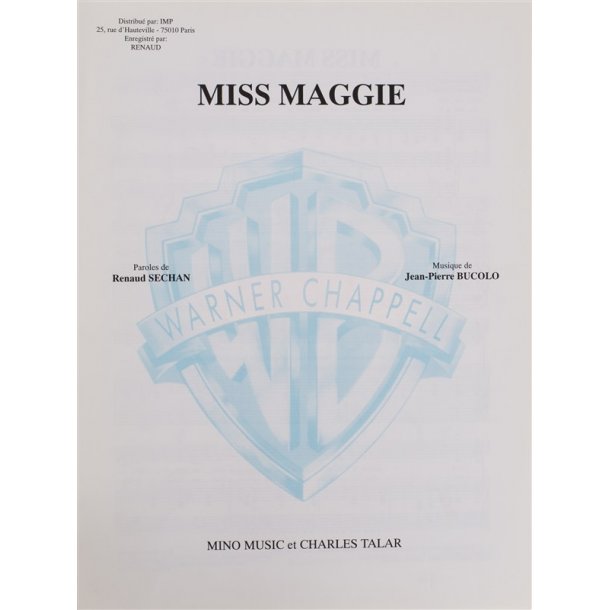 Renaud Sechan/Jean-Pierre Bucolo: Miss Maggie