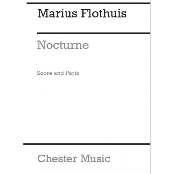 Flothuis  Nocturne Op. 11 Flt/Oboe/Clt In A  Sc/Pts