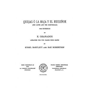 Enrique Granados: The Lover and the Nightingale For Two Pianos