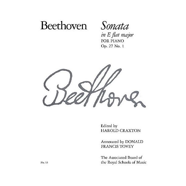 Beethoven: Sonata In E Flat Major Op.27 No.1