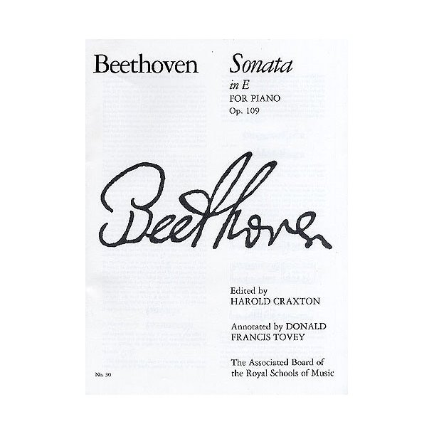 Ludwig Van Beethoven: Sonata In E Op.109