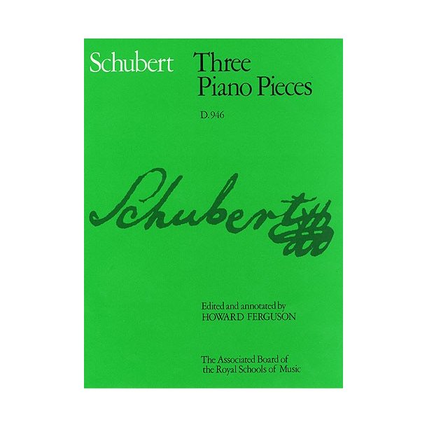 Schubert: Three Piano Pieces D.946