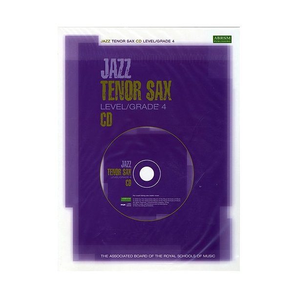 ABRSM Jazz Tenor Sax Level/Grade 4 CD Tenor Saxofon Stepnote