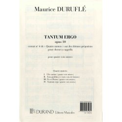 Maurice Durufle: Tantum Ergo - Quatre Motets No.4 (SATB)