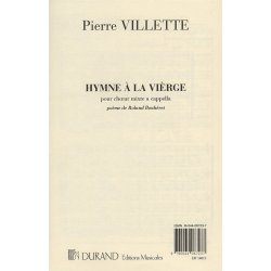 Pierre Villette: Hymne A La Vierge