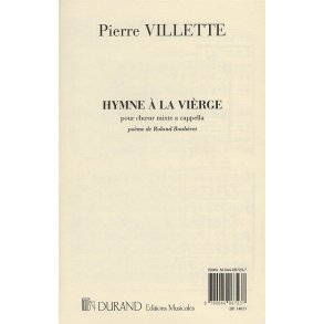 Pierre Villette: Hymne A La Vierge