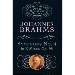 Johannes Brahms: Symphony No. 4 In E Minor Op.98 (Study Score)
