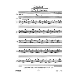 Glass: Gradus For Soprano Saxophone